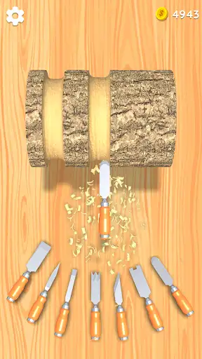 Wood Turning 3D - Carving Game screenshot 1