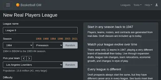 Basketball GM screenshot 1